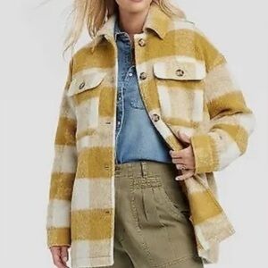 Plaid Yellow and Cream Women's Jacket
Universal thread